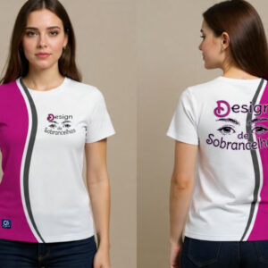 Camiseta Tradicional Feminina M. Curta (PP ao GG)