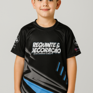 Camiseta Sublimada - Infantil Manga Curta